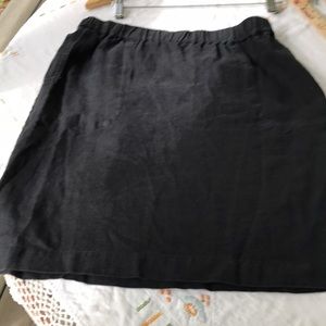 Chico’s Small Black Linen Skirt